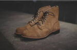 Handmade Men's Ankle High Suede Brown Cap Toe lace Up Boot - leathersguru