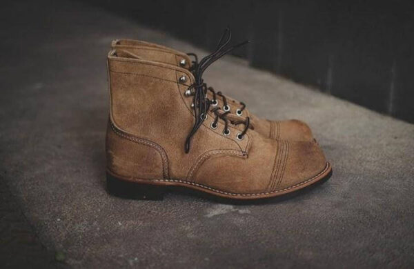 Handmade Men's Ankle High Suede Brown Cap Toe lace Up Boot - leathersguru