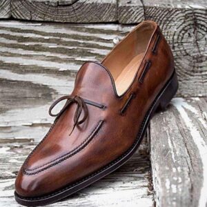 Handmade Men's Leather Loafers Shoes - leathersguru