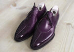 Handmade Purple Split Toe Leather Shoes,Oxford Men's Shoes