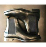 Bespoke Black Leather Chelsea Boots for Men's - leathersguru