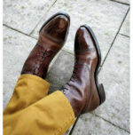 Bespoke Brown Cap Toe Leather Ankle Boot for Men - leathersguru