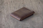 Men's Minimal Hand stitched Card Holder, Leather wallet, Groom Gift, Gift Wallet, Wedding gift - leathersguru