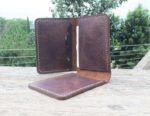 Men's Minimal Hand stitched Card Holder, Leather wallet, Groom Gift, Gift Wallet, Wedding gift - leathersguru