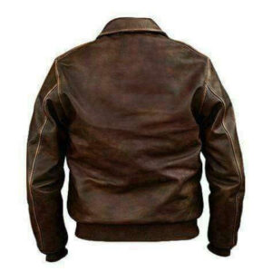 Indiana Jones Vintage Brown Leather Jacket Men - leathersguru