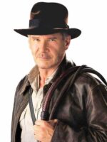 Indiana Jones Vintage Brown Leather Jacket Men - leathersguru