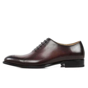 Handmade Brown Leather Derby Brogue Shoe - leathersguru