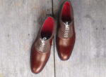 men's Brown Color lace up leather Suede shoes Men Dress Formal Derby Shoe