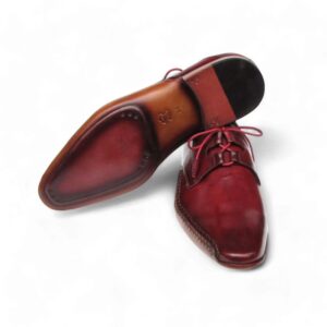 Men’s Ghillie Lacing Side Handsewn Dress Shoes Burgundy