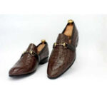 Handmade Mens Alligator Leather Moccasins Loafer, Crocodile Shoes For Men