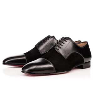 Handmade Black Suede Leather Cap Toe Shoe - leathersguru