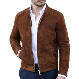 Men's Fashion Suede biker casual Suede Jacket - leathersguru