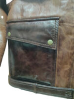 Men's RAF B3 Bomber Flight Aviator Real Shearling Fur Sheepskin Leather Jacket
