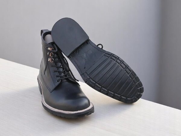 Men's Combat Boots, Handmade Black Boots